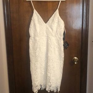 Bodycon Lace White Dress
